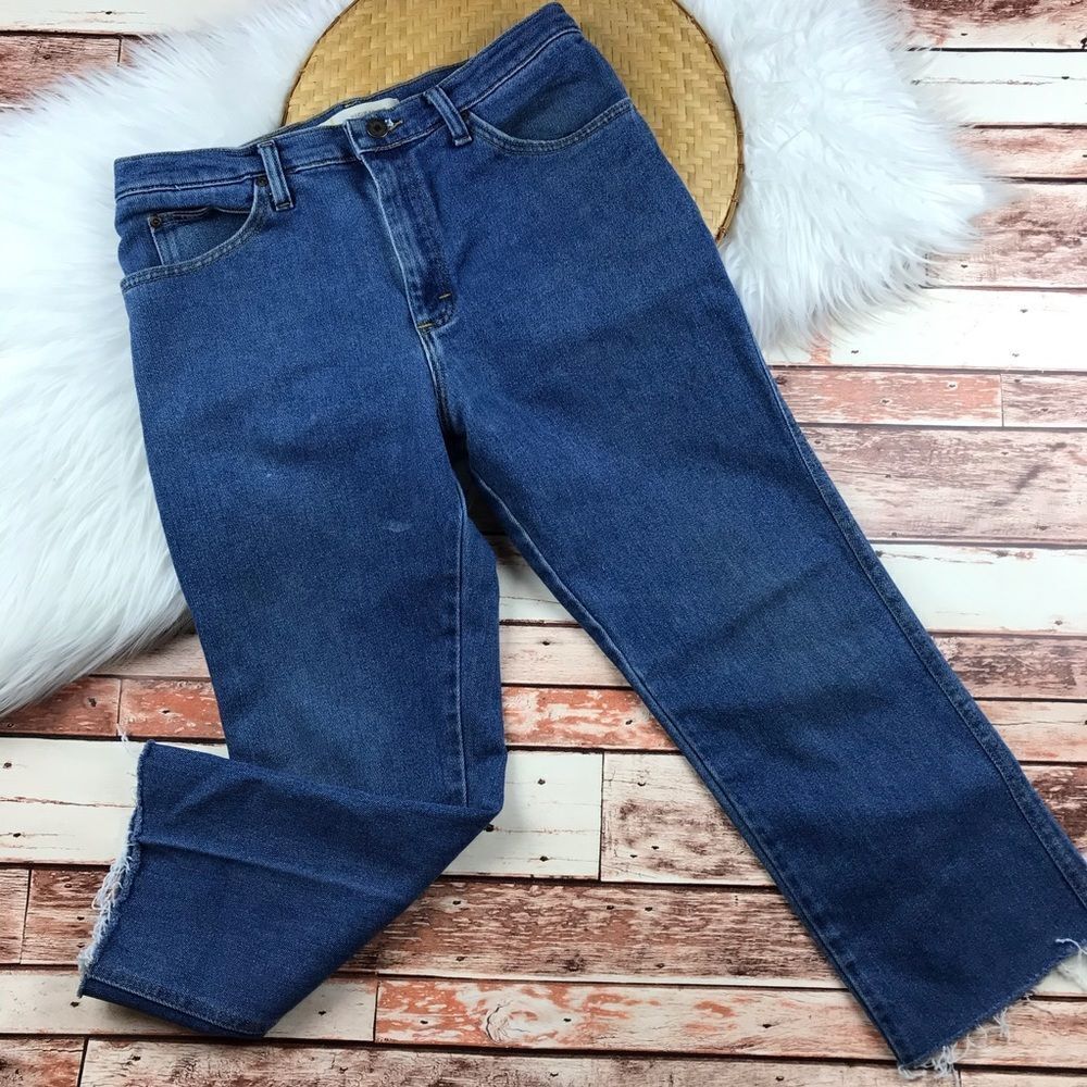 Vintage LEE high rise straight leg crop‎